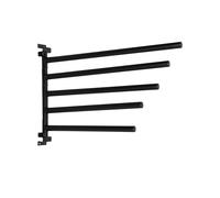 Waldhausen Porte-chabraques Support 5 bras pivotants métallique peu encombrant Noir 65x44x45 cm