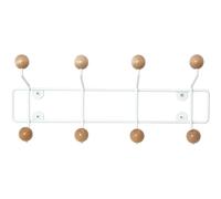Porte-chapeau avec boules en bois Present Time Saturnus Marron 34x15x10 cm
