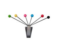 Porte-chapeau avec boules Present Time Neptune Multicolore 22x11,5 cm