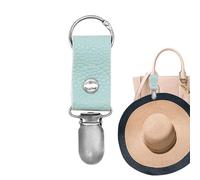 Porte-chapeau - Clip pour chapeau de voyage, clip pour chapeau de voyage, clip à bec en cuir PU pour tenir le bonnet sur le sac, accessoire pour sac mains libres pour chapeaux
