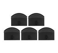 Porte-Chapeau Mural Auto-adhésif, 5 pièces, Crochet de Suspension pour Chapeau de Baseball, Support de Rangement pour écouteurs et Colliers (Noir)
