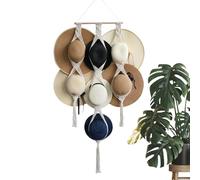 Porte-chapeaux bohème - Étagère murale élégante pour chapeau rustique | Présentation de chapeau bohème peu encombrante pour Fedoras, Chapeaux à large bord et capuchons, Rangement décoratif pour