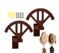 Porte-chapeaux de cowboy - Support mural rustique pour casquettes de baseball, gain de place, réglable en bois, facile à installer, crochets en bois durable, maison, chambre à coucher, salon
