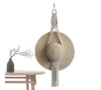 Porte-chapeaux en macramé - Coton - 81,3 x 7,1 cm - Boho Hat Hanger