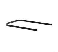 Porte-chapeaux mural en métal pour économiser de l'espace - Cintre multifonction pour chapeaux, écharpes, ceintures - Noir - 30 x 20 cm