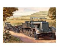 Porte-char Allemand Sd.Kfz.9 (18t) + remorque - TRUMPETER - Maquette 1/72