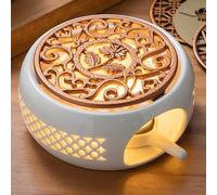 Porte-Chauffe-Théière En Céramique, Base Isolante Pour Le Thé, Le Café, L'eau, Le Chauffage Des Bougies