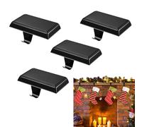 Porte-chaussettes de Noël, porte-jarretelles 4 x couronne, crochets de cheminée, porte-bas, pinces multifonctionnelles, crochets bas de cheminée pour décorations de Noël