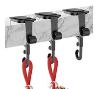 Porte-chaussettes, porte-jarretelles, porte-jarretelles | Lot de 3 étagères de Noël réglables pour couronne de feu de cheminée. Avec un design en trois parties, s'adapte parfaitement au
