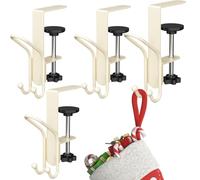 Porte-chaussettes pour chaussettes de Noël | Support réglable pour chaussettes de cheminée et porte-jarretelles - Crochets de décoration, accessoires de Noël pour la maison, les fêtes d'hôtel