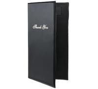 Porte-chèque rectangulaire de 25,4 cm approuvé par les chefs | Porte-reçus avec style pliable et emplacements intérieurs pour cartes pour salle à manger, restaurant, buffet, 14 x 25,4 cm (l x L