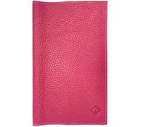 Porte chéquier talon en haut + étui carte RFID compact en cuir souple avec carte bancaire LOLUNA® (Fuchsia)