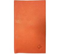 Porte chéquier talon en haut + étui carte RFID compact en cuir souple avec carte bancaire LOLUNA® (Orange)
