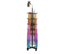 Porte-Cheveux Support De Rangement Réglable En Hauteur | Support D'Exposition pour Poste de Travail Service de Tressage Installation d'Extensions Styling Mobile Formation