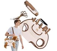 Porte-Chien,Sac Porte Chien Et Harnais pour Chiot | Sac Imperméable pour Chat avec Bandoulière, Accessoire pour Animaux de Compagnie Randonnée Marche Campagne Chaton Chiot
