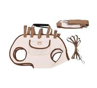 Porte-Chien, Sac Porte Chien Et Harnais pour Chiot, Sac Respirant Bretelle Réglable Accessoire pour Animal Promenade Randonnée Camping