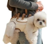 Porte-Chien Sling, Porte-Animal avec Poche de Rangement, Sac Bandoulière Ajustable À Ouverture Rapide Respirant pour Randonnée Voyage en Voiture Vélo Avion