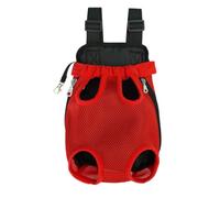 Porte-chiens sac à dos, jambes à l'arrière du porte-chiens orienté vers l'avant, porteuse à poitrine avant de compagnie pour le voyage, sac dos de rocaille mains libres avec des chiots de chiens