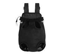 Porte-chiens sac à dos, jambes à l'arrière du porte-chiens orienté vers l'avant, porteuse à poitrine avant de compagnie pour le voyage, sac dos de rocaille mains libres avec des chiots de chiens