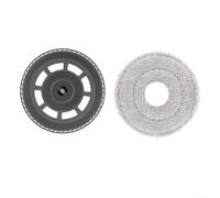 Porte-chiffons et paire de chiffons pour aspirateur Dreame For X50 Pro Ultra compatibles avec les versions S40 pour une durée de vie prolongée de l'équipement (gris)