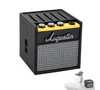 Porte-choix de guitare, boîte de style haut-parleur AMP, étui de choix acoustique, conteneur de stockage compact, organisateur de collection d'affichage, fermeture de couvercle sécurisée, parfait pour