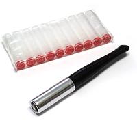 Porte-cigarette Denicotea avec EJECTOR Couleur Noir et Argent + 10 filtres