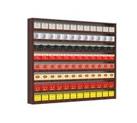 Porte-cigarettes et présentoirs en alliage d'aluminium marron 60 x 40 x 3 cm Distributeur efficace pour cigarettes et marchandises