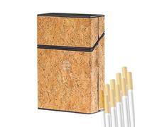 Porte-cigarettes - Étui de rangement fin pour cigarettes - Format de poche - Porte-cigarettes léger en métal - Portable - Pour les déplacements - Gros