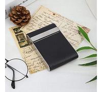 Porte-Cigarettes Femme, Porte Cigarette Cuir Paquet Étui à Cigarettes Porte pour 20 Cigarettes Housse pour Cache(Noir)