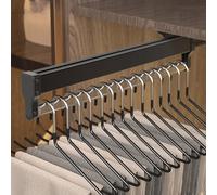 Porte-Cintre extractible for Pantalons, Tringle de Valet de Placard coulissante réglable et Robuste for Pantalons, vêtements, Serviettes(A,60cm/23.6in)