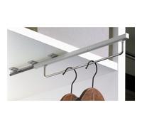 Porte-cintres coulissant Quadro - L350 mm - Argent HETTICH