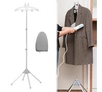 Porte-cintres pour Cuiseur à Vapeur,Portable Support Vapeur pour Vêtements avec Gants de Repassage,Trépied Télescopique,Accessoires Cuiseur ur