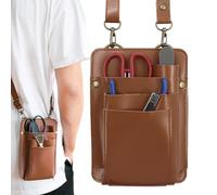 Porte-Ciseaux en Cuir PU, Sac à Outils pour Fleuriste Organisateur de | Sac à ciseaux Pour jardinier électricien charpentier fleuriste jardinage travaux d'aménagement paysager