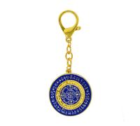 Porte-cl?s Feng Shuibringluck, amulette Feng Shui I Ching, 7 chakras, force vitale, bleu, 11 x 4,5 cm (FW4941)