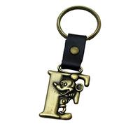 Porte-cl s Mickey Mouse en laiton avec lettre F Disney