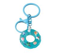 Porte-clé Charm Simulation Swim Ring Keychain Ice Cream Key Rings Pendants For Key Holder Women Girls Handbag Decor Jewelry(Ivory)