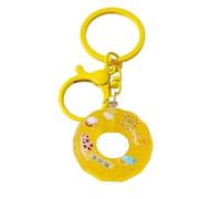 Porte-clé Charm Simulation Swim Ring Keychain Ice Cream Key Rings Pendants For Key Holder Women Girls Handbag Decor Jewelry(Gold)