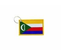 Porte Cle Cles Clef Brode Patch Ecusson Badge Drapeau Comores Comorien