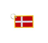 Porte cle cles clef brode patch ecusson badge drapeau danemark danois