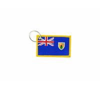 Porte Cle Cles Clef Brode Patch Ecusson Badge Drapeau Iles Turcs Et Caicos