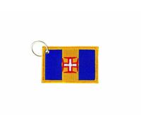 Porte Cle Cles Clef Brode Patch Ecusson Badge Drapeau Madeire Madeira Portugal