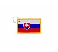 Porte Cle Cles Clef Brode Patch Ecusson Badge Drapeau Slovaquie Slovaque