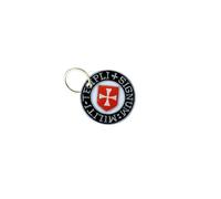 Porte Cle Cles Clef Brode Patch Ecusson Blason Drapeau Templier Chevalier R2