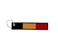 Porte Cle Cles Clef Brode Patch Ecusson Drapeau Brassard Belgique Belge