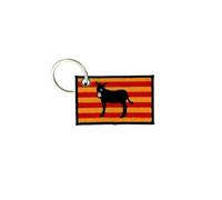 Porte Cle Cles Clef Brode Patch Ecusson Drapeau Catalogne Catalan Ane Burro