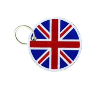 Porte Cle Cles Clef Brode Patch Ecusson Drapeau Cocarde Uk Anglais Union Jack