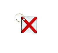 Porte Cle Cles Clef Brode Patch Ecusson Drapeau Maritine Lettre V Victor