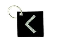 Porte Cle Cles Clef Brode Patch Ecusson Drapeau Vinland Odin Viking Torch