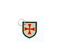 Porte Cle Cles Clef Brode Patch Ecusson Morale Biker Drapeau Blason Templier R2