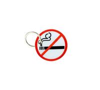Porte Cle Cles Clef Brode Patch Ecusson Morale No Smoking Interdit Fumer